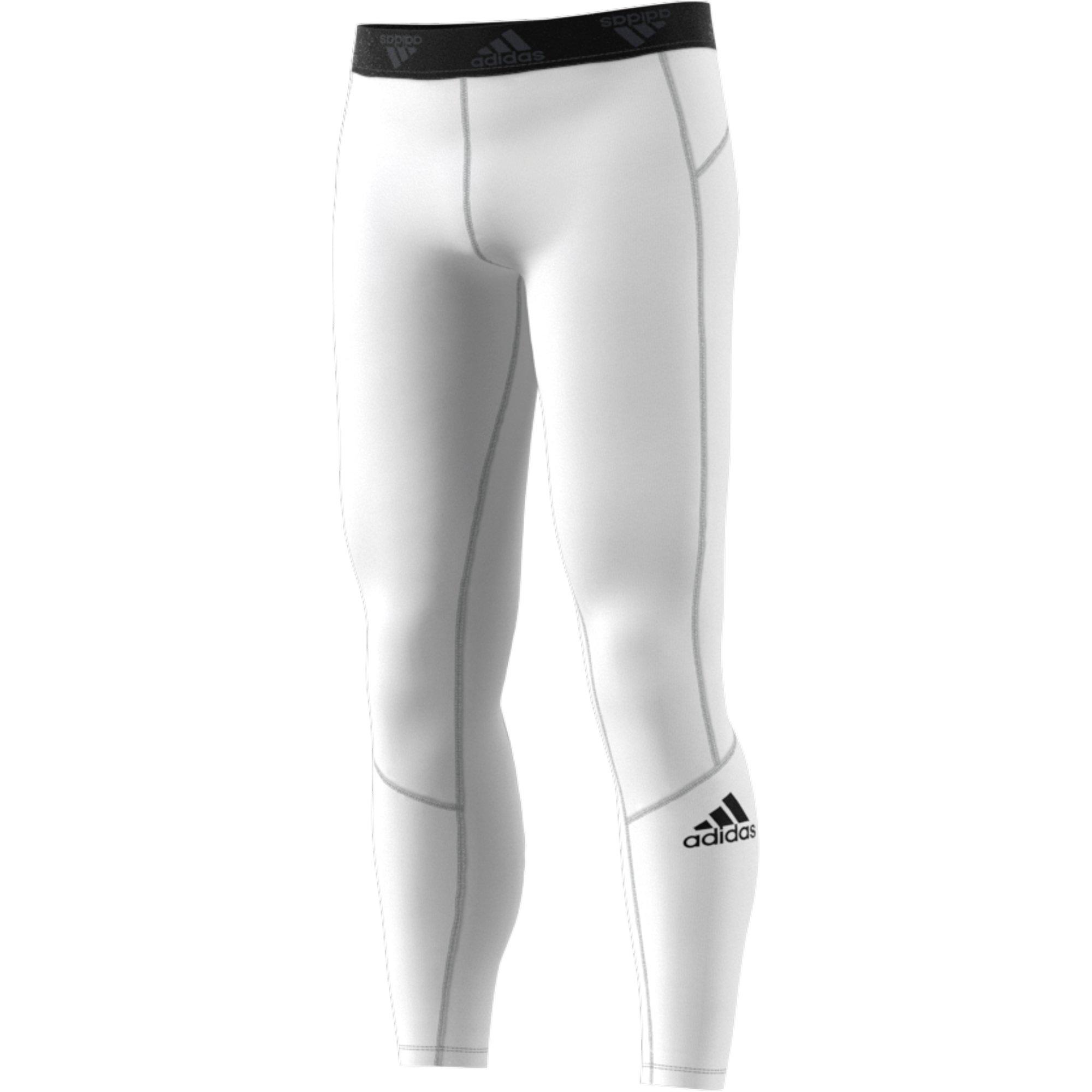 adidas Men s White Techfit Long Leggings